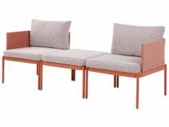 Beliani 2-istuttava Ulkosohvaryhmä Alumiini Oranssi TERRACINA -Ulkokalusteet shop undef src sa picid 826669 type whitesh image scaled