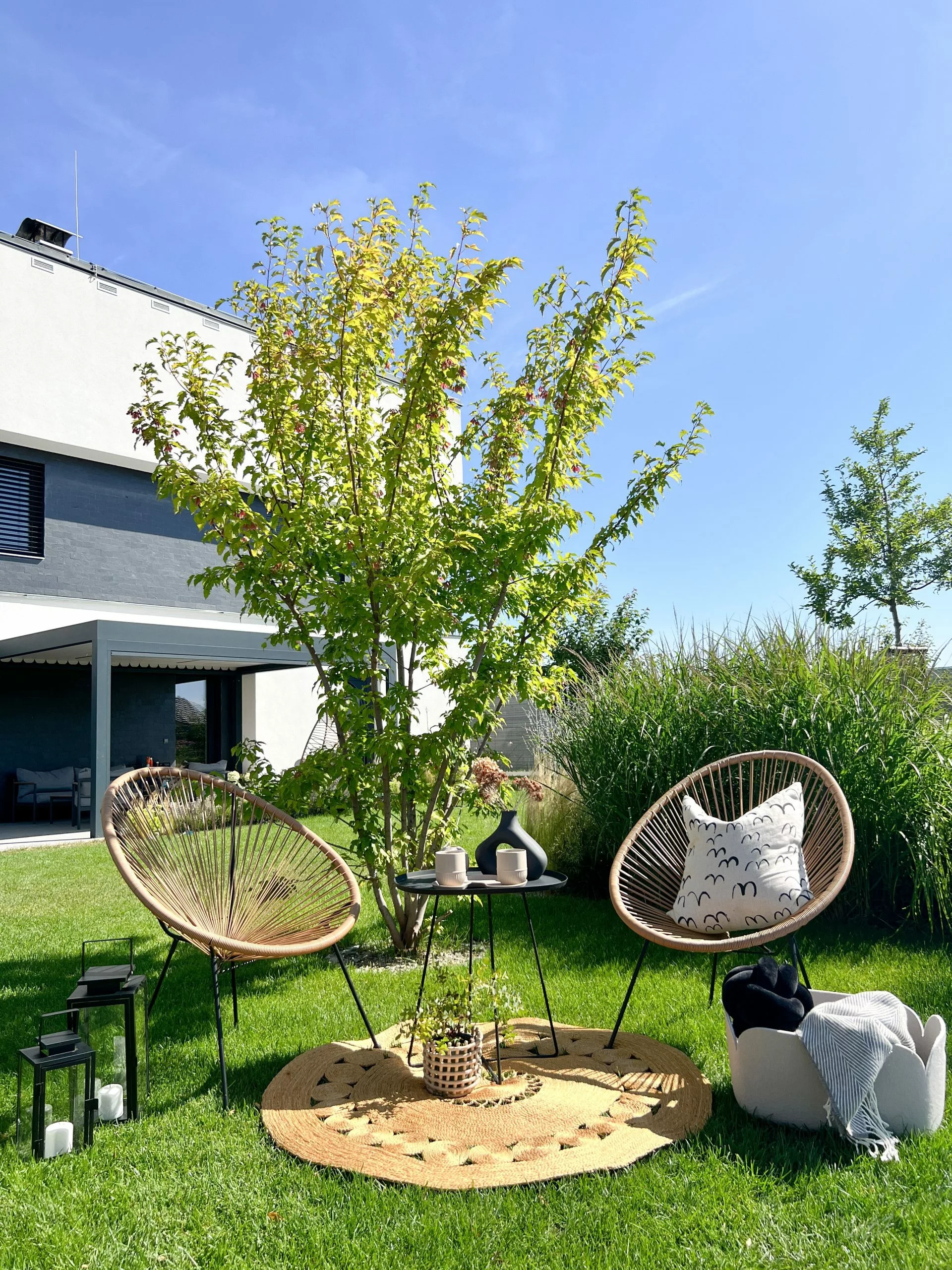 Beliani Narutuoli Polyrottinki Luonnonväri 2 Kpl ACAPULCO II - Image 3