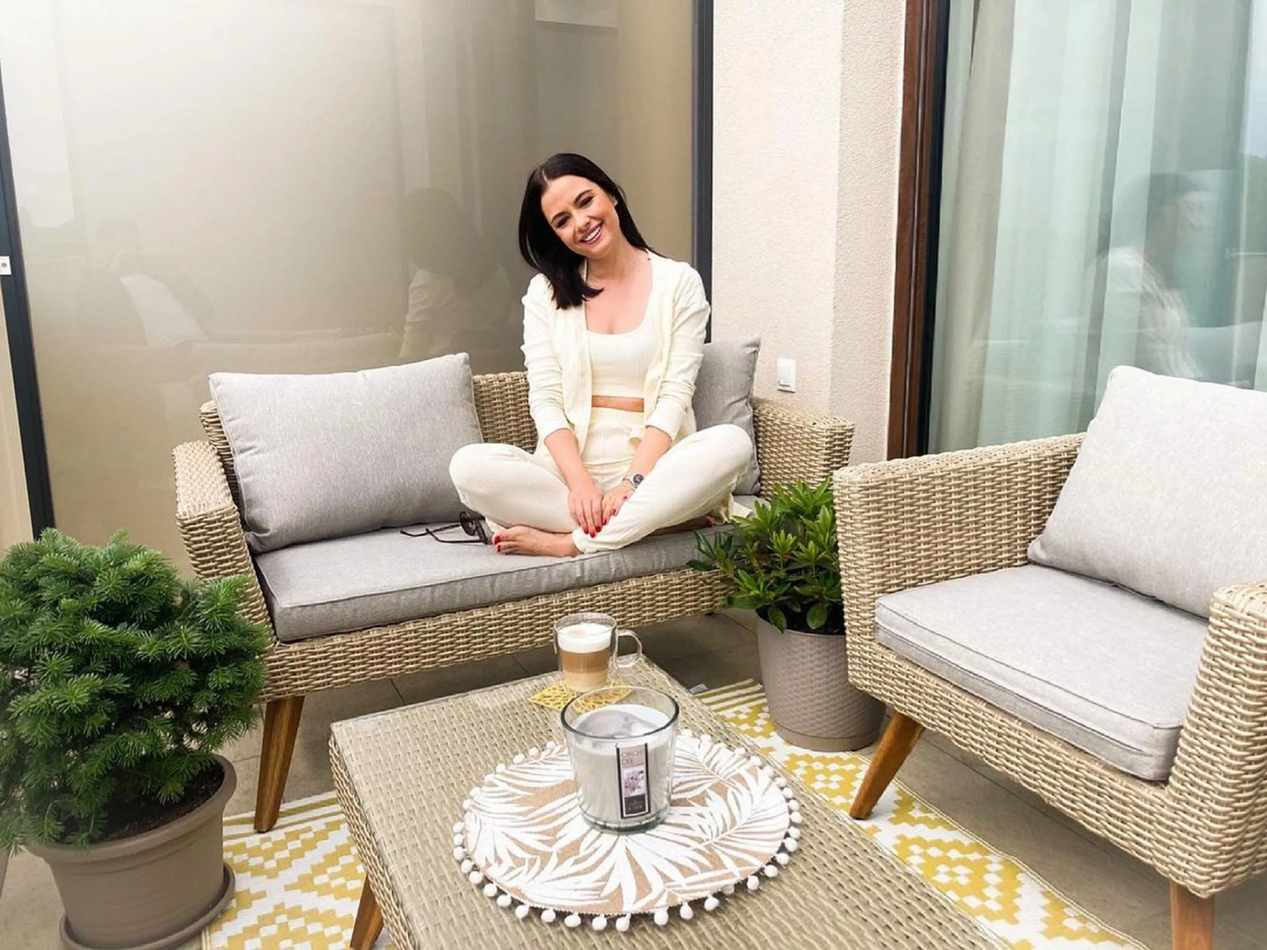 Beliani 4-istuttava Ulkosohvaryhmä Polyrottinki Harmaa VITTORIA 3 Beliani 4-istuttava Ulkosohvaryhmä Polyrottinki Harmaa VITTORIA - Image 3