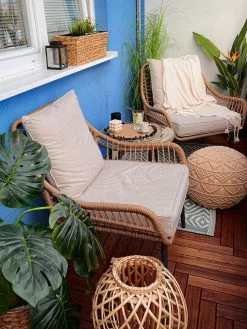 Beliani 2-istuttava Bistrosetti Polyrottinki Luonnonväri/beige LAURETO -Ulkokalusteet shop undef src sa picid 828712 type whitesh image scaled