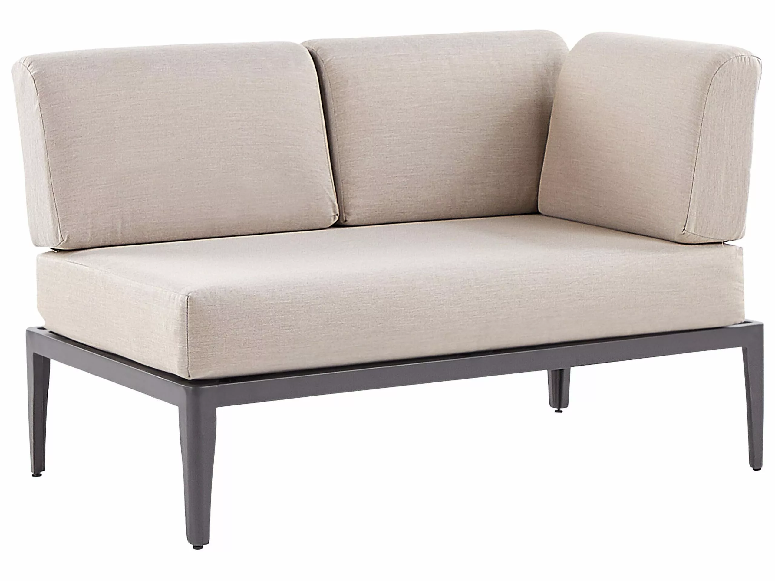 Beliani 6-istuttava Ulkosohvaryhmä Alumiini Beige RIMA III 8 Beliani 6-istuttava Ulkosohvaryhmä Alumiini Beige RIMA III - Image 8