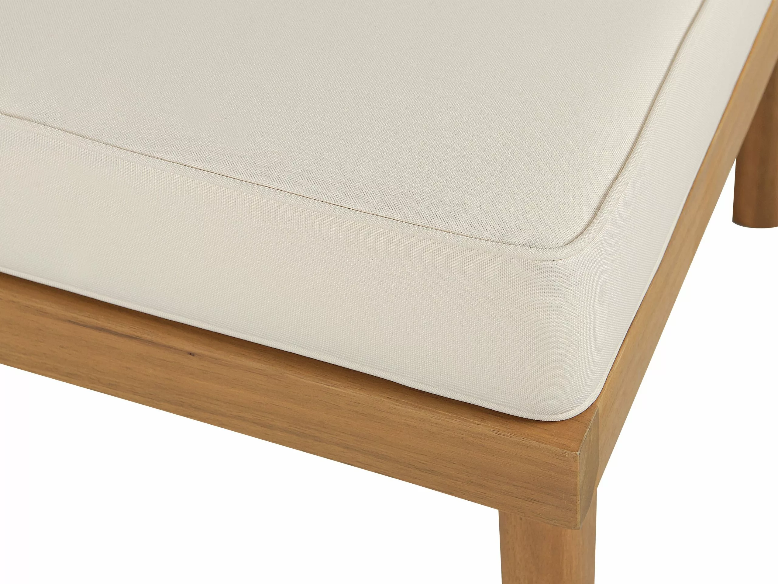 Beliani 5-istuttava Ulkosohvaryhmä Sohvapöytä Ja Rahi Akaasiapuu Valkoinen BARATTI 10 Beliani 5-istuttava Ulkosohvaryhmä Sohvapöytä Ja Rahi Akaasiapuu Valkoinen BARATTI - Image 10