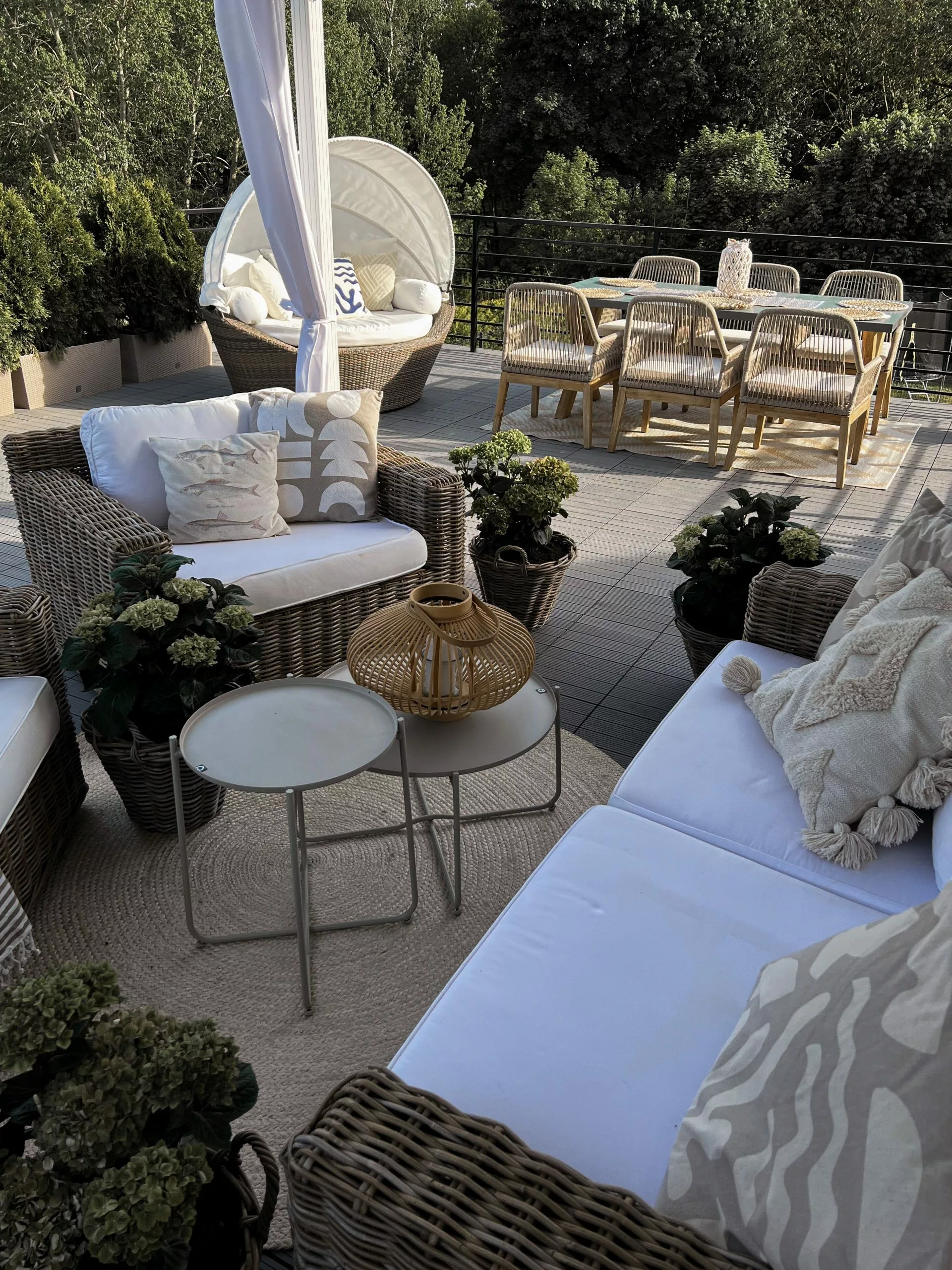 Beliani Ulkosohvasetti Rottinkinen Vaalea ARDEA - Image 8