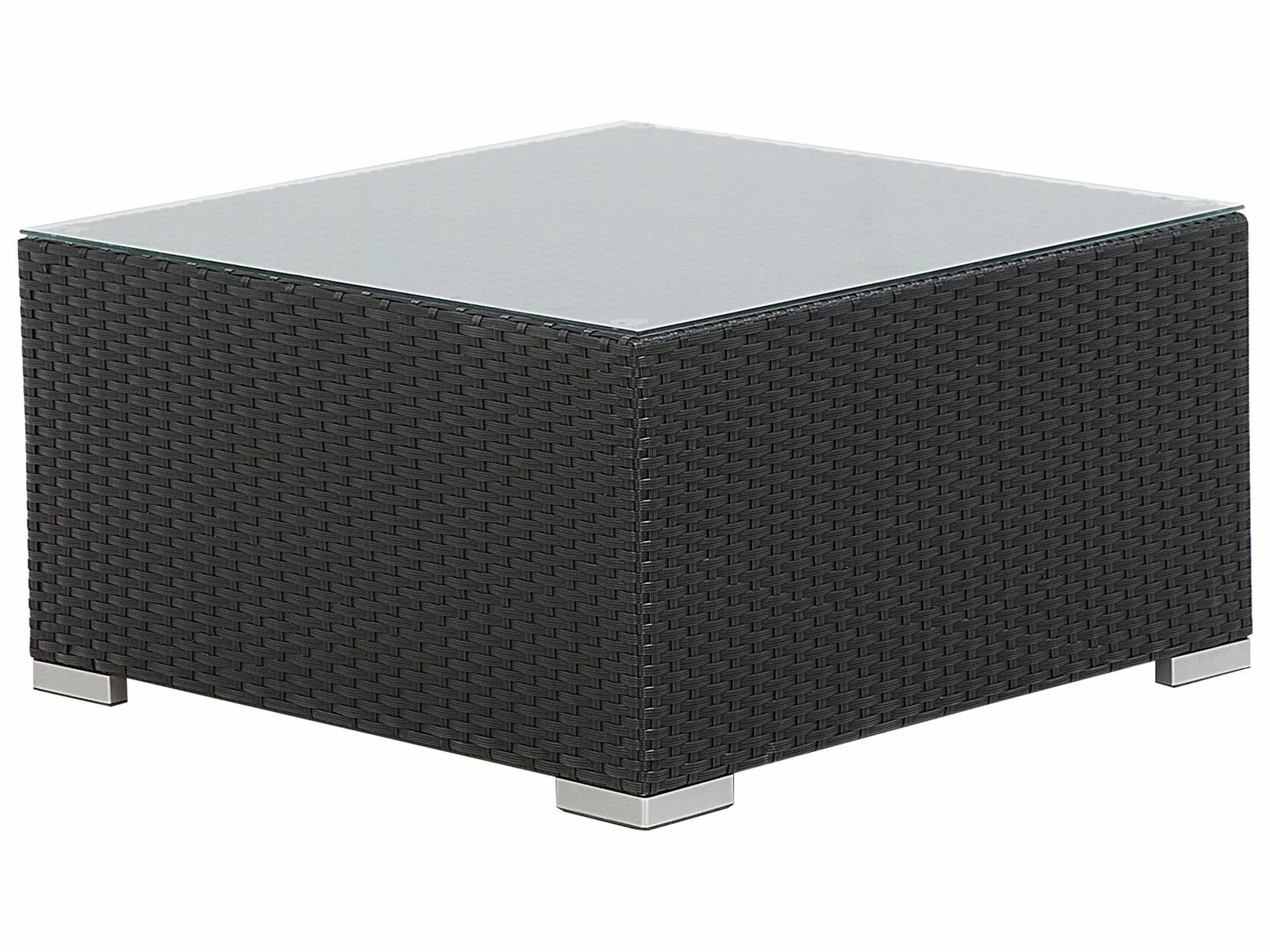 Beliani 4-istuttava Ulkosohvaryhmä Polyrottinki Oikeak. Musta SANO II 8 Beliani 4-istuttava Ulkosohvaryhmä Polyrottinki Oikeak. Musta SANO II - Image 8