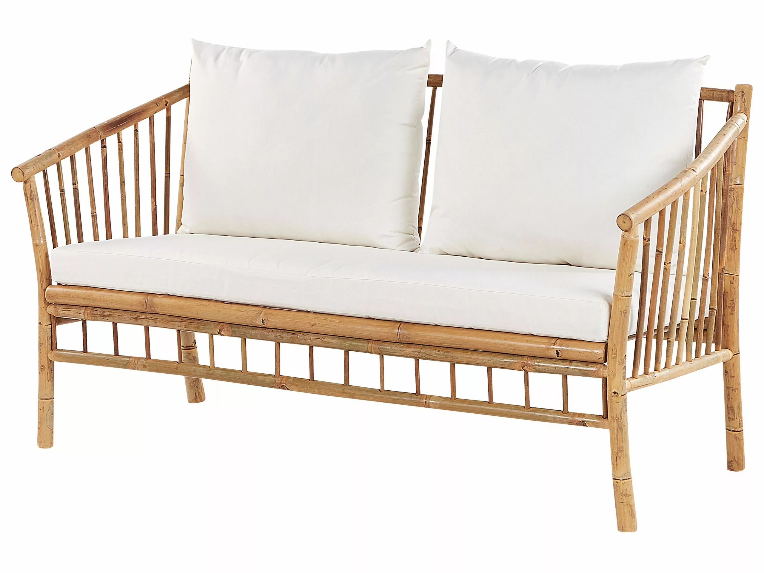 Beliani 4-istuttava Ulkosohvaryhmä Bambu Valkoinen MAGGIORE 4 Beliani 4-istuttava Ulkosohvaryhmä Bambu Valkoinen MAGGIORE - Image 4