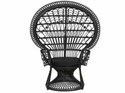 Beliani Riikinkukkotuoli Rottinki Musta EMMANUELLE -Ulkokalusteet shop undef src sa picid 836238 type whitesh image scaled