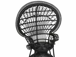 Beliani Riikinkukkotuoli Rottinki Musta EMMANUELLE -Ulkokalusteet shop undef src sa picid 836245 type whitesh image scaled