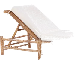 Beliani Aurinkotuoli Bambu Vaalea Puu/luonnonvalkoinen LIGURE -Ulkokalusteet shop undef src sa picid 838024 type whitesh image