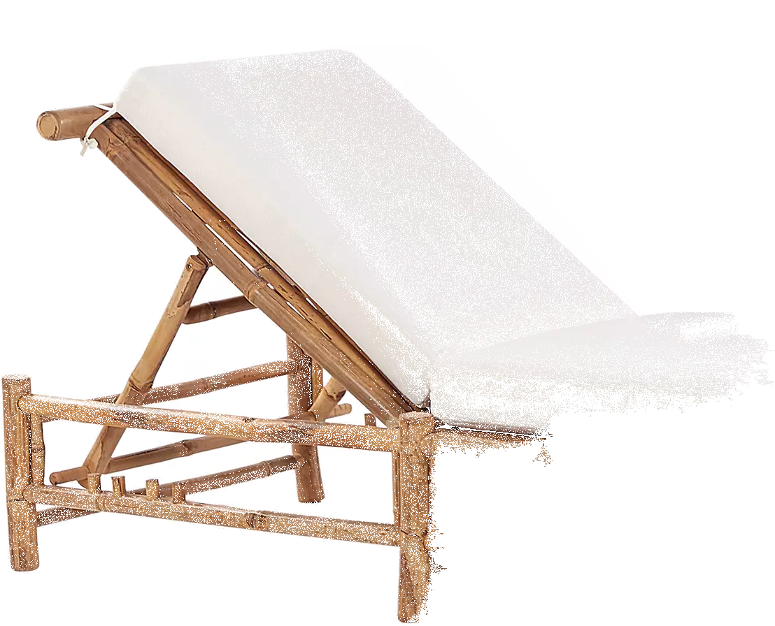 Beliani Aurinkotuoli Bambu Vaalea Puu/luonnonvalkoinen LIGURE - Image 3