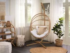 Beliani Riipputuoli Jalustalla Polyrottinki Beige ACRI -Ulkokalusteet shop undef src sa picid 842593 type whitesh image scaled