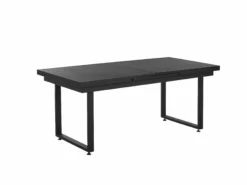 Beliani Puutarhapöytä Jatkettava Alumiini Musta 180/240 X 90 Cm VALCANETTO -Ulkokalusteet shop undef src sa picid 842913 type whitesh image scaled