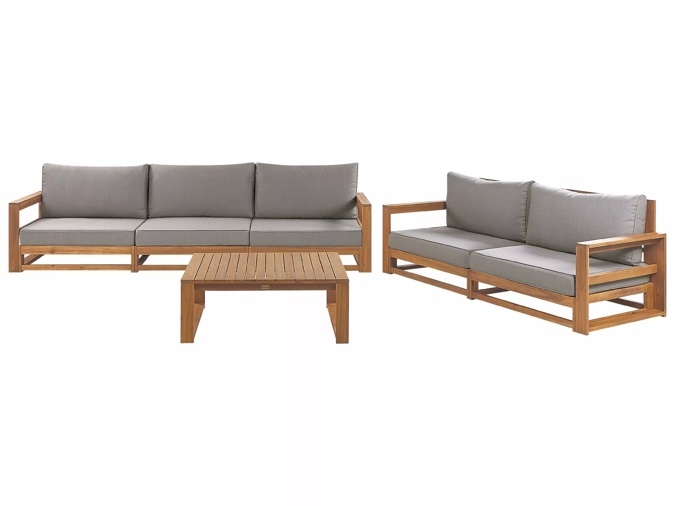 Beliani 5-istuttava Ulkosohvaryhmä Akasiapuu Vaalea Puu TIMOR II 1 Beliani 5-istuttava Ulkosohvaryhmä Akasiapuu Vaalea Puu TIMOR II