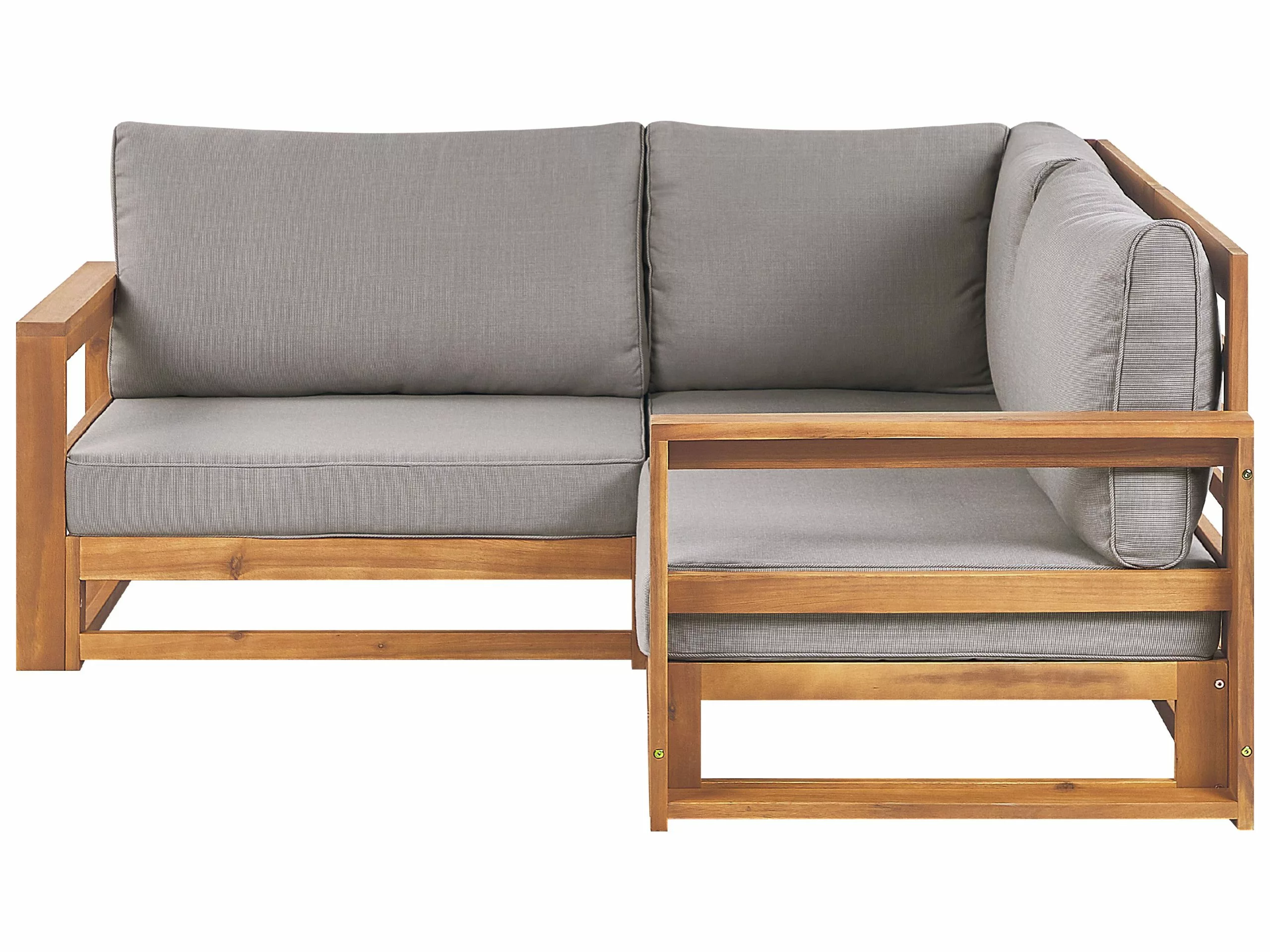 Beliani 2-istuttava Ulkokulmasohva Akasiapuu Vaalea Puu TIMOR II 1 Beliani 2-istuttava Ulkokulmasohva Akasiapuu Vaalea Puu TIMOR II