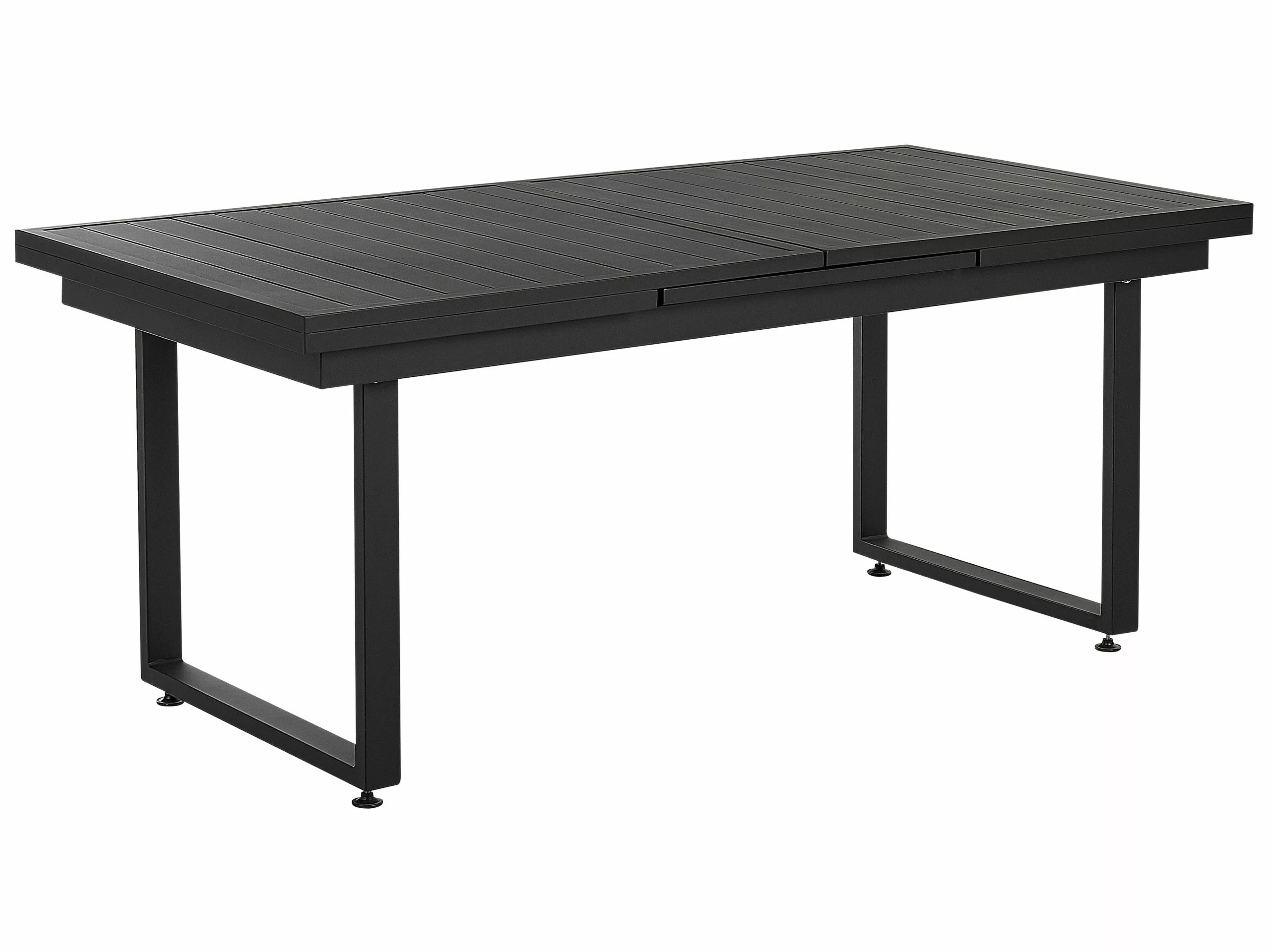 Beliani 8-istuttava Ulkoruokailuryhmä Alumiini Musta/harmaa VALCANETTO/BUSSETO - Image 6