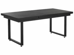 Beliani 8-istuttava Ulkoruokailuryhmä Alumiini Musta/harmaa VALCANETTO/TAVIANO -Ulkokalusteet shop undef src sa picid 846224 type whitesh image scaled