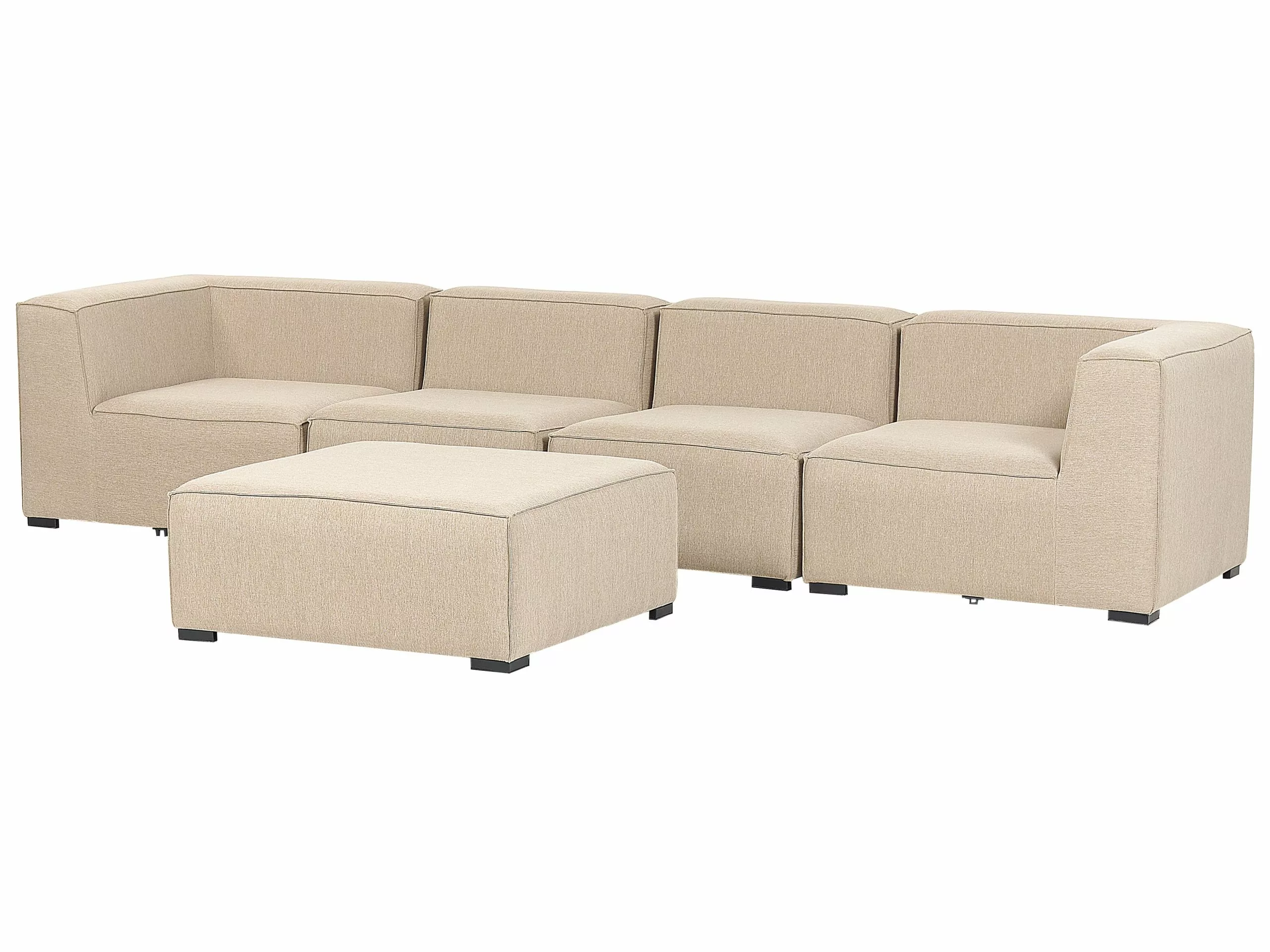 Beliani 4-istuttava Ulkosohvaryhmä Beige AREZZO 4 Beliani 4-istuttava Ulkosohvaryhmä Beige AREZZO - Image 4