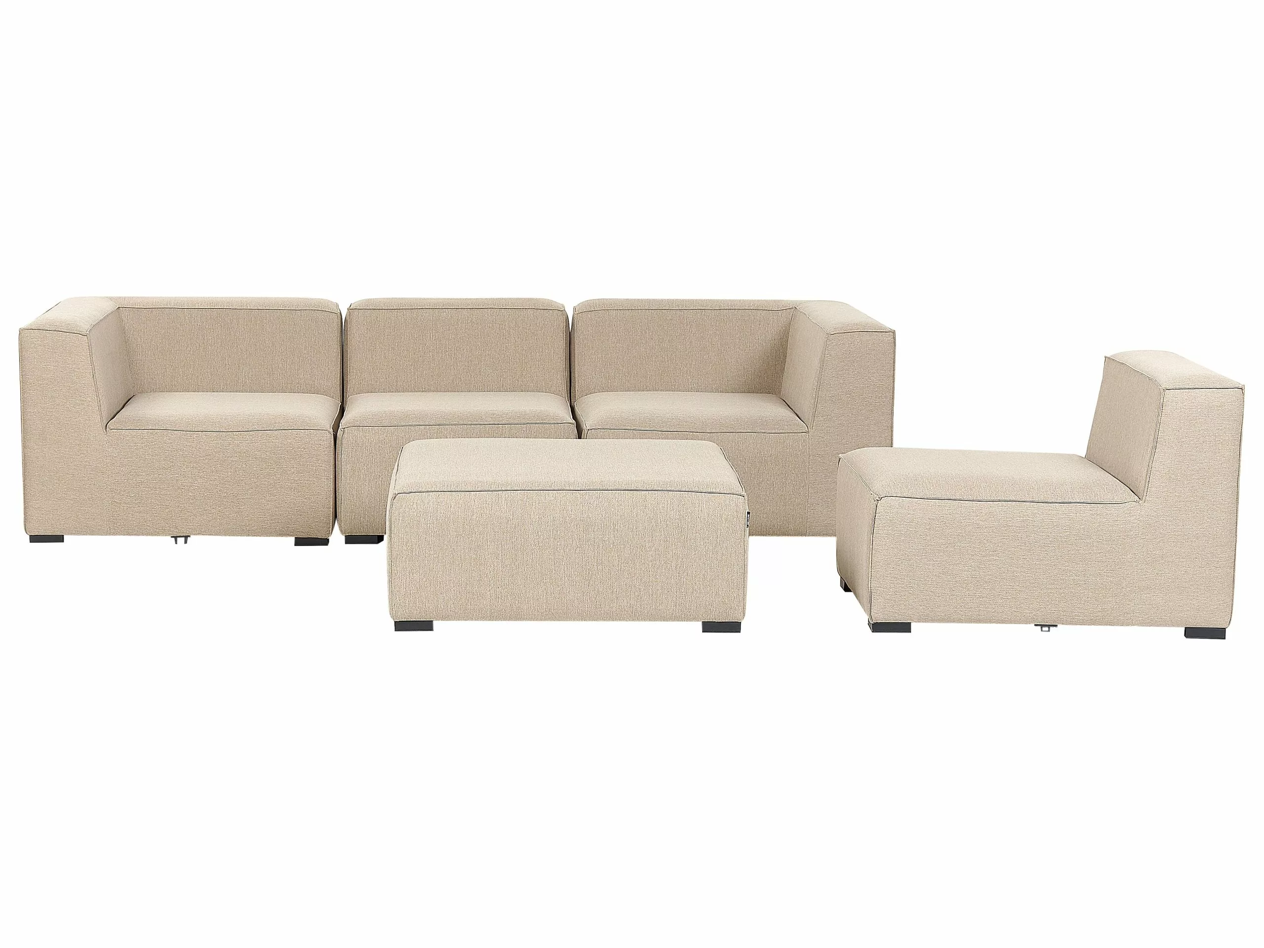 Beliani 4-istuttava Ulkosohvaryhmä Beige AREZZO 6 Beliani 4-istuttava Ulkosohvaryhmä Beige AREZZO - Image 6