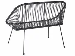 Beliani Puutarhapenkki Polyrottinki Musta 114 Cm ACAPULCO 14 Beliani Puutarhapenkki Polyrottinki Musta 114 Cm ACAPULCO -Ulkokalusteet shop undef src sa picid 848284 type whitesh image scaled