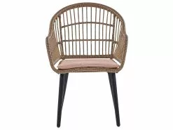 Beliani 6-istuttava Ulkoruokailuryhmä Polyrottinki Pastellipinkki ALIANO II -Ulkokalusteet shop undef src sa picid 851398 type whitesh image scaled