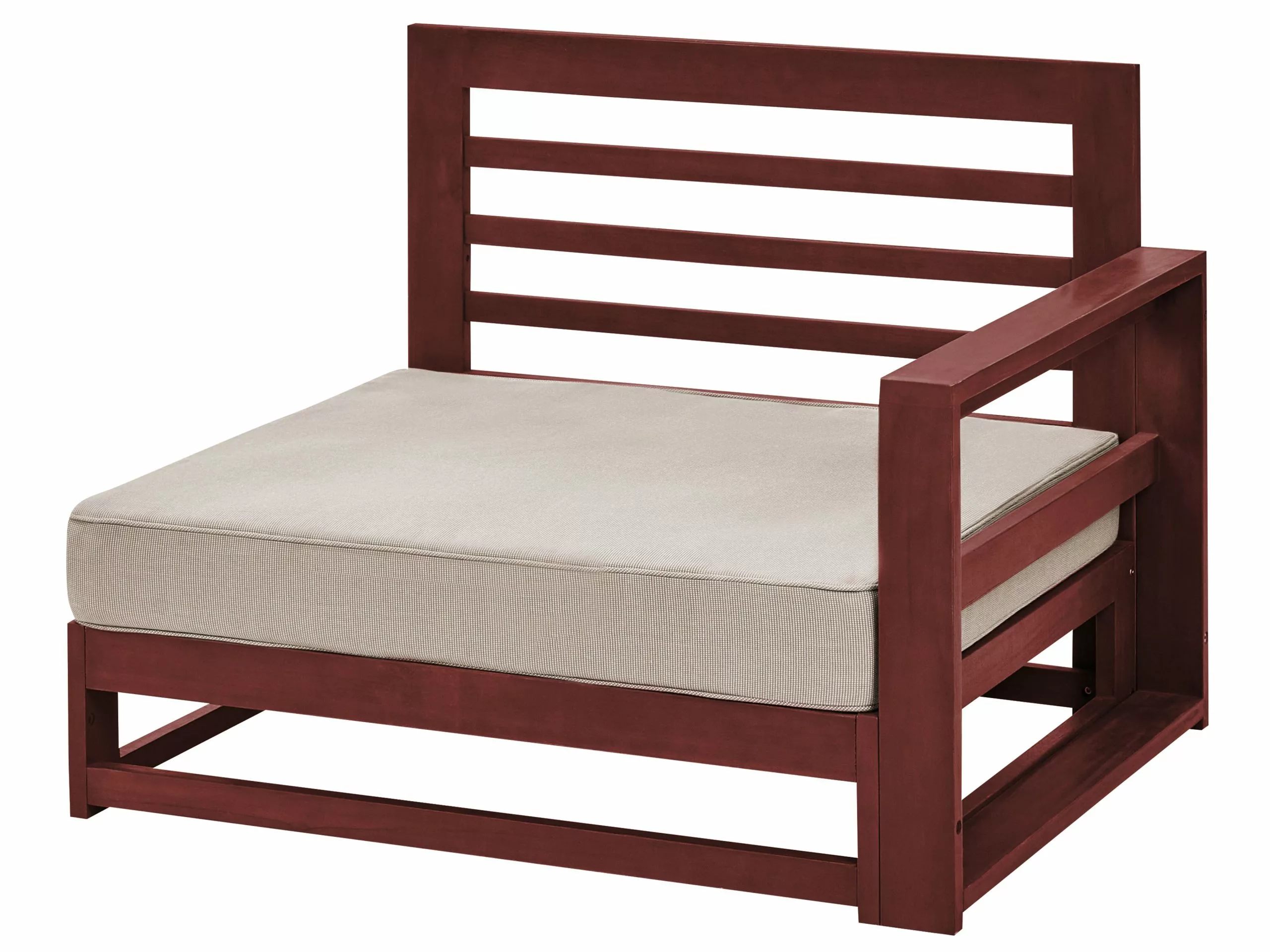 Beliani 2-istuttava Ulkokulmasohva Sertifioitu Akasiapuu Mahonginruskea TIMOR II - Image 6